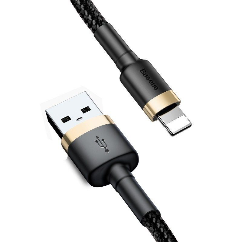 Baseus Cafule Cable USB Lightning 2.4A 1m (Gold+Black) - Image 3