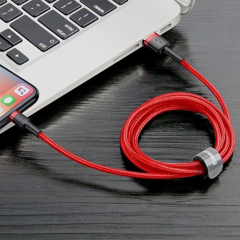 Baseus Cafule Cable USB Lightning 2A 3m (Red) - Image 6