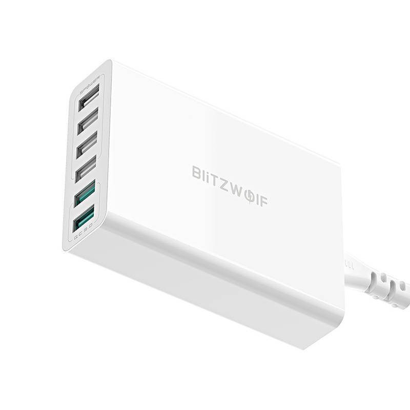 Charger 6x USB Blitzwolf BW-S15, QC 3.0, 60 W (white) - Image 5