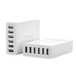 Charger 6x USB Blitzwolf BW-S15, QC 3.0, 60 W (white)