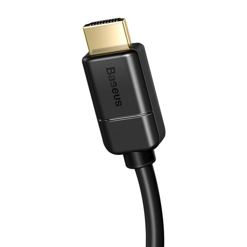 Baseus 2x HDMI 2.0 4K 60Hz Cable, 3D, HDR, 18Gbps, 5m (black) - Image 4