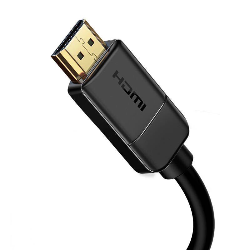 Baseus 2x HDMI 2.0 4K 30Hz Cable, 3D, HDR, 18Gbps, 8m (black) - Image 2