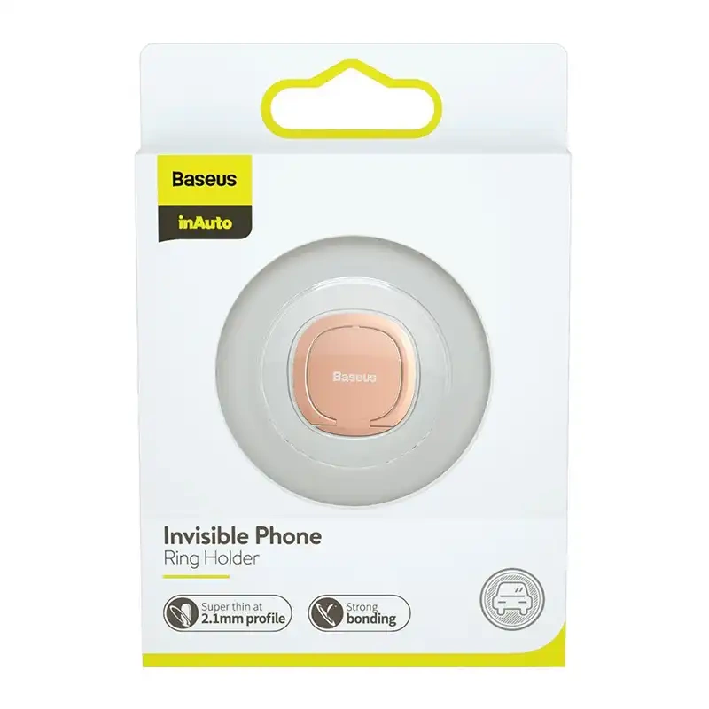 Baseus Invisible Ring holder for smartphones (rose gold) - Image 5