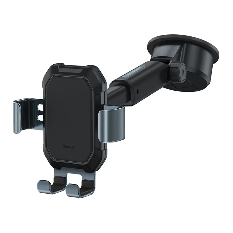 Gravity car mount for Baseus Tank phone with suction cup (black) - Image 3