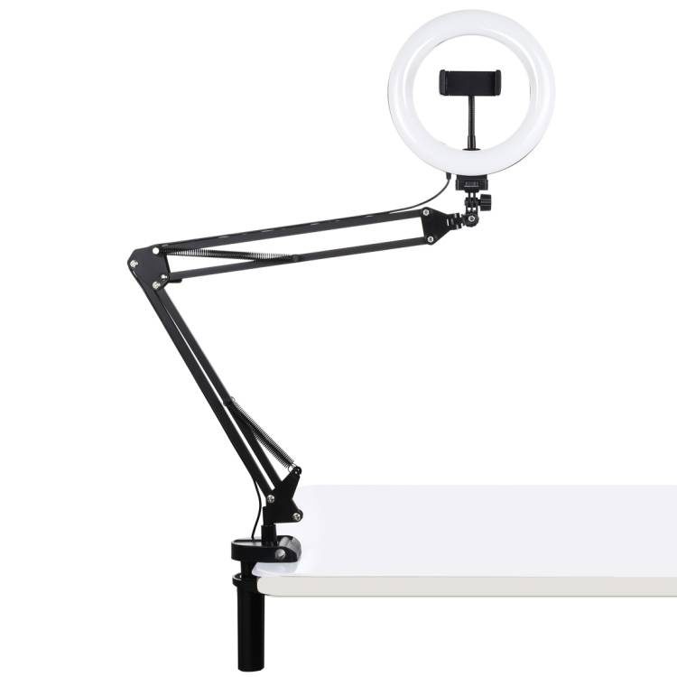 Desktop arm stand Puluz with 20cm LED Vlogging Ring PKT3089B - Image 2