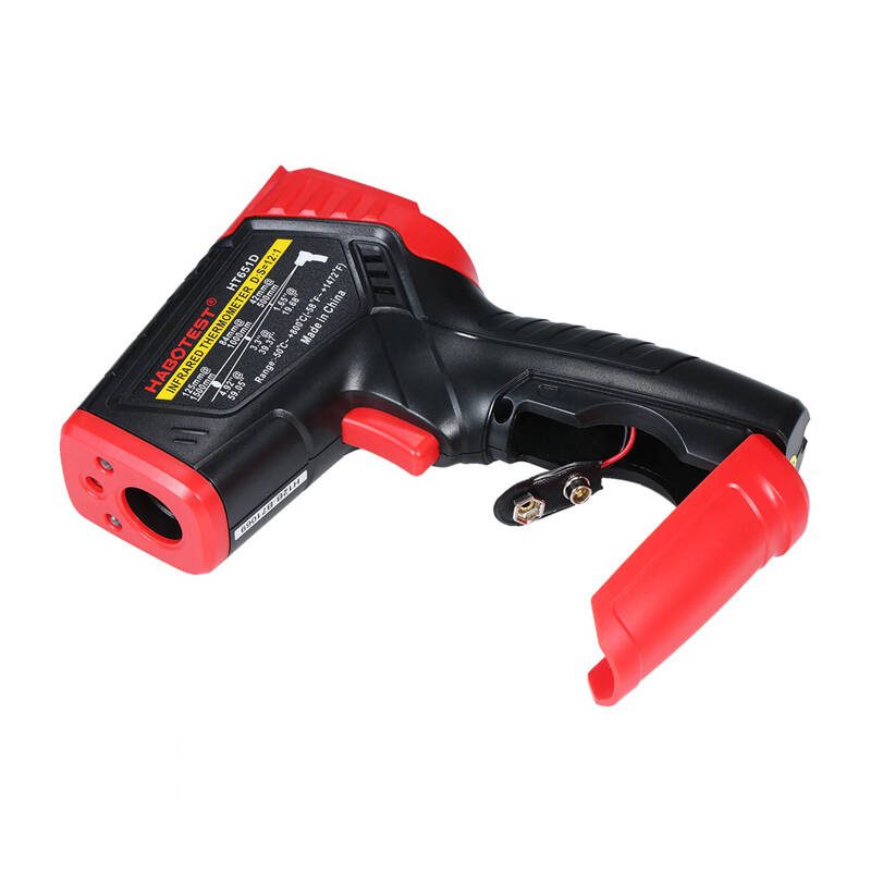 Digital Laser Pyrometer Habotest HT651D, moisture meter - Image 6