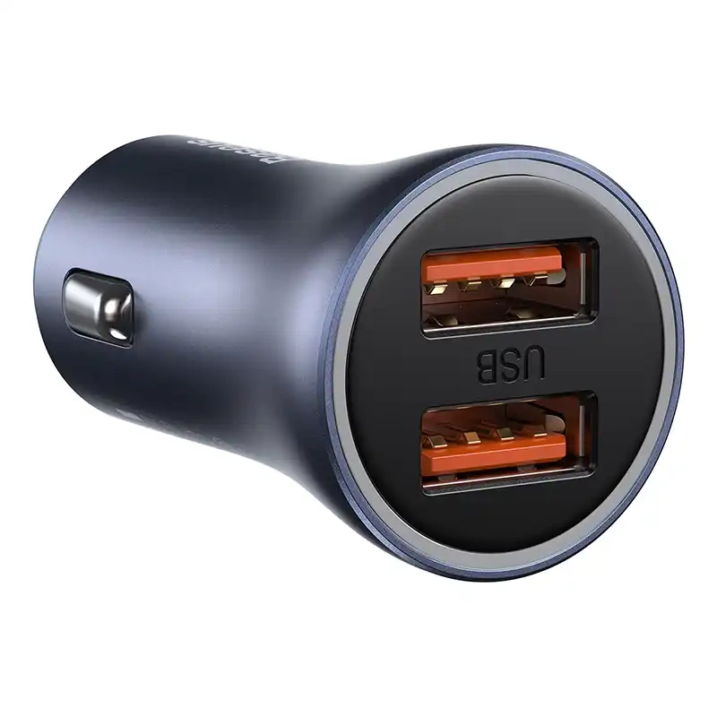 Baseus Golden Contactor Pro car charger, 2x USB, 40W (gray) - Image 2
