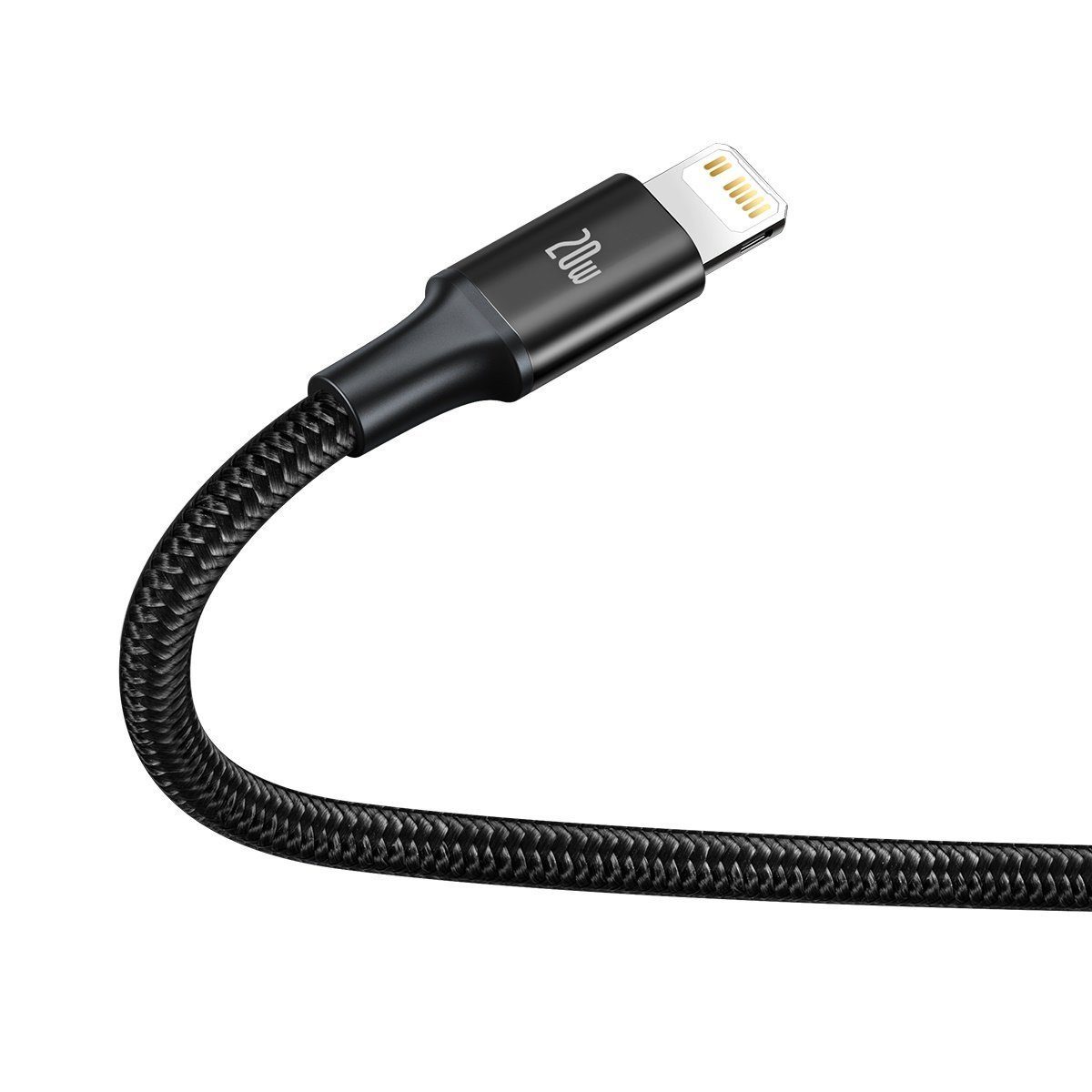 Baseus Rapid Series 3-in-1 cable USB-C For M+L+T 20W 1.5m Black - Image 4