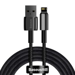 Baseus Tungsten Gold Cable USB to iP 2.4A 2m (black)