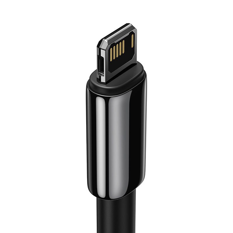 Baseus Tungsten Gold Cable USB to iP 2.4A 2m (black) - Image 3