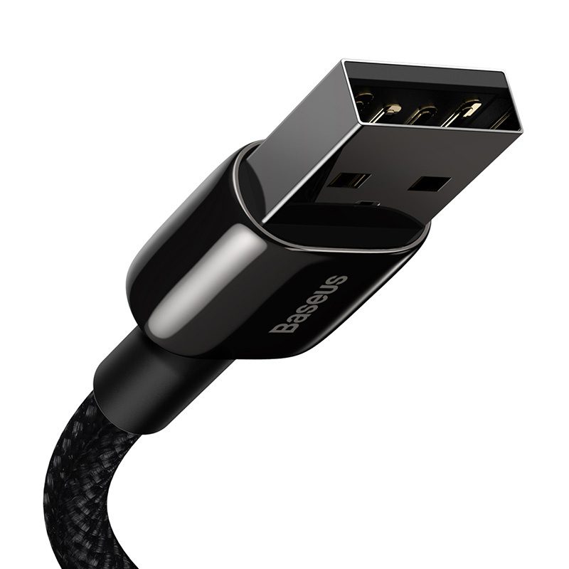 Baseus Tungsten Gold Cable USB to iP 2.4A 2m (black) - Image 2