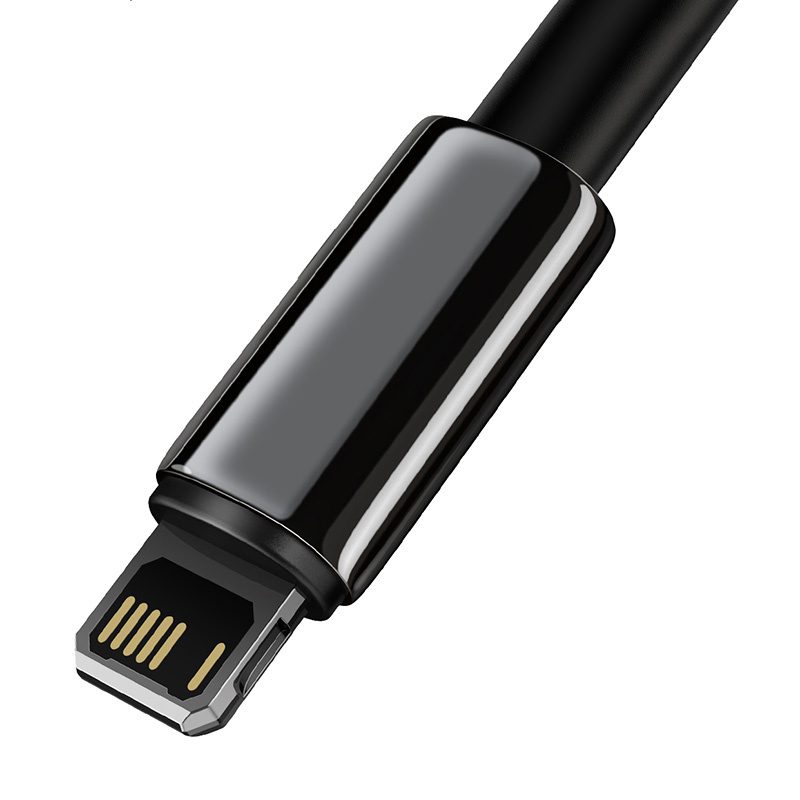 Baseus Tungsten Gold Cable USB to iP 2.4A 2m (black) - Image 5