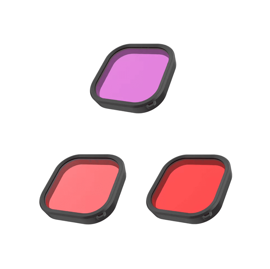 Lens waterproof filter set Telesin for GoPro Hero 9 / Hero 10 / Hero 11 / Hero 12 (GP-FLT-904) - Image 2