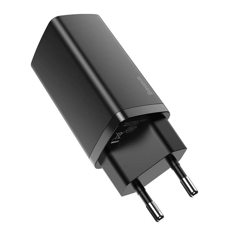 Quick Travel Charger Baseus GaN2 Lite USB+C 65W EU (black) - Image 2
