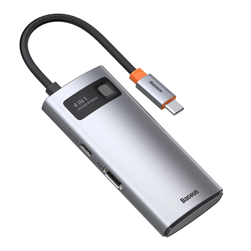 Hub 4in1 Baseus Metal Gleam Series, USB-C to USB 3.0 + USB 2.0 + HDMI + USB-C PD - Image 6