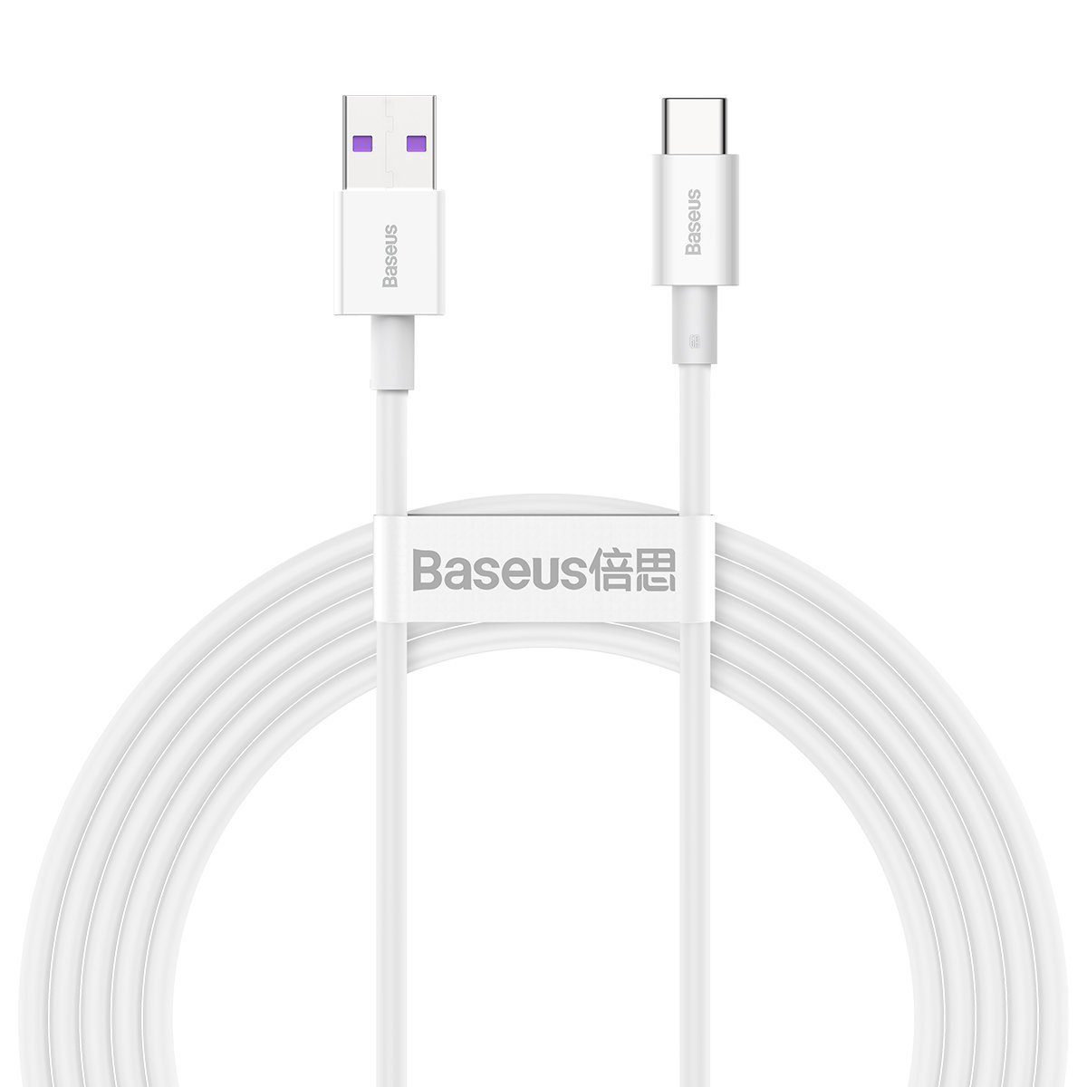 Baseus Superior Series Cable USB to USB-C, 66W, 2m (white) - Image 2