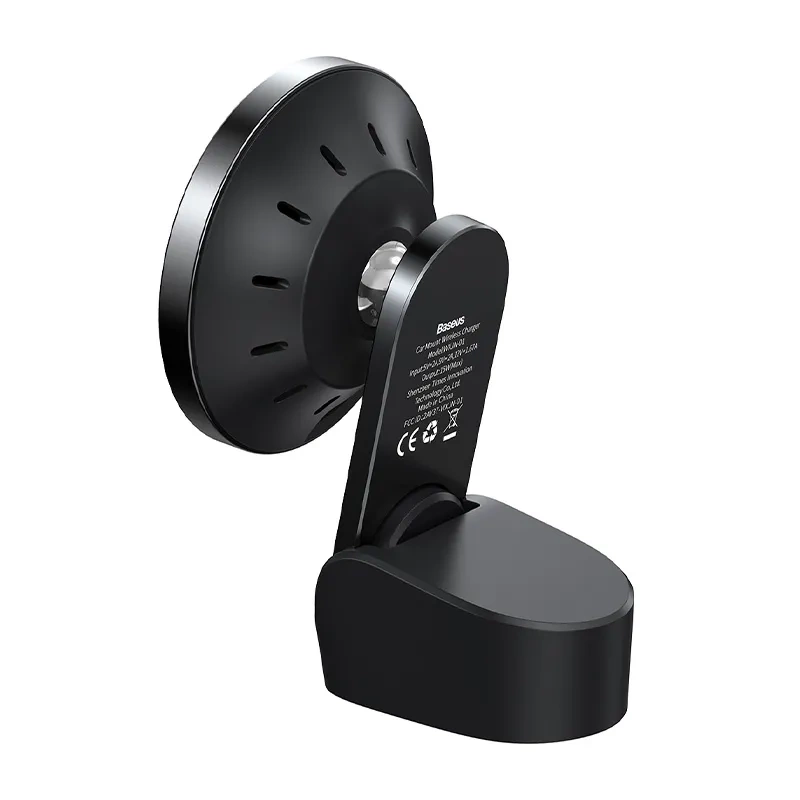 Baseus Big Energy car mount with wireless charger 15W for Iphone 12 / Iphone 13 (Black) - Image 3