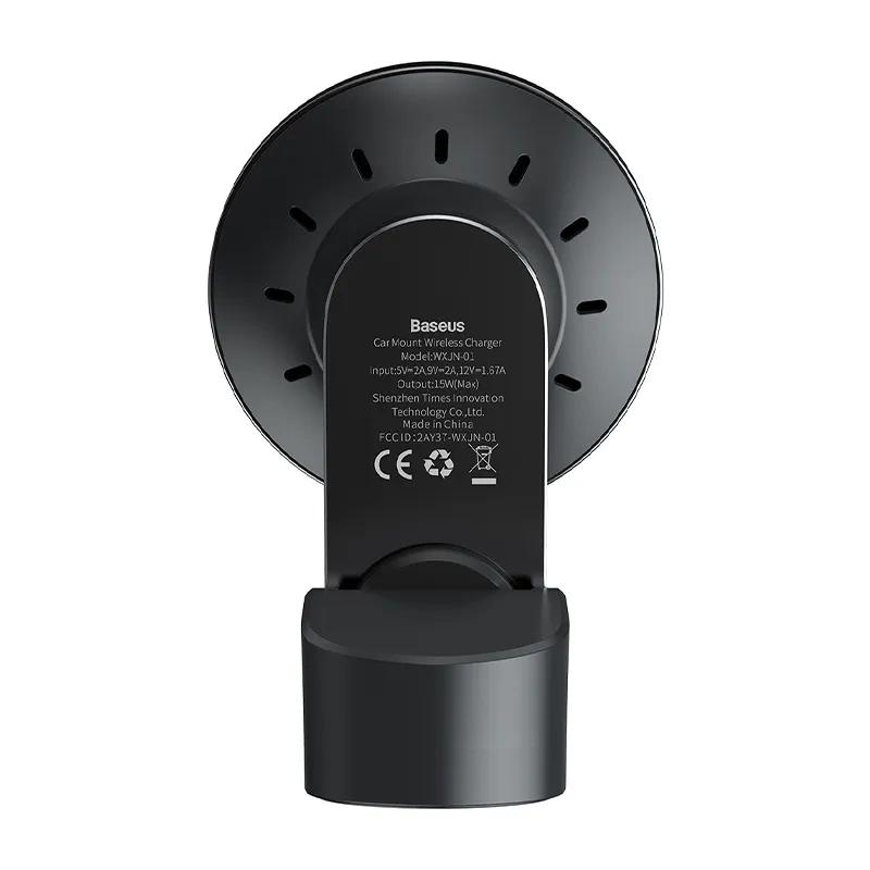 Baseus Big Energy car mount with wireless charger 15W for Iphone 12 / Iphone 13 (Black) - Image 5