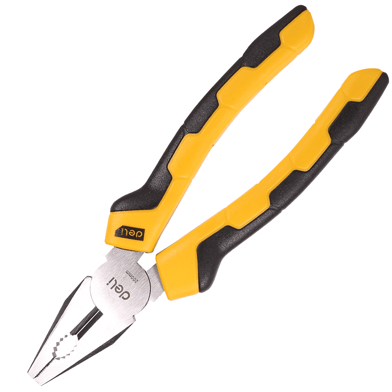 Combination pliers 8" Deli Tools EDL2008 (yellow)