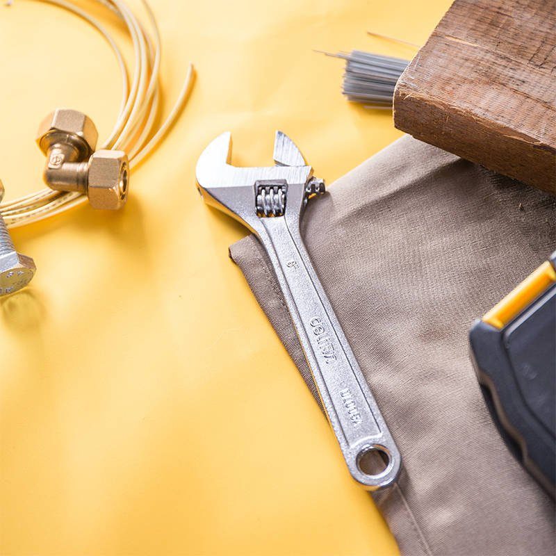 Adjustable Spanner 8" Deli Tools EDL008A (silver) - Image 4