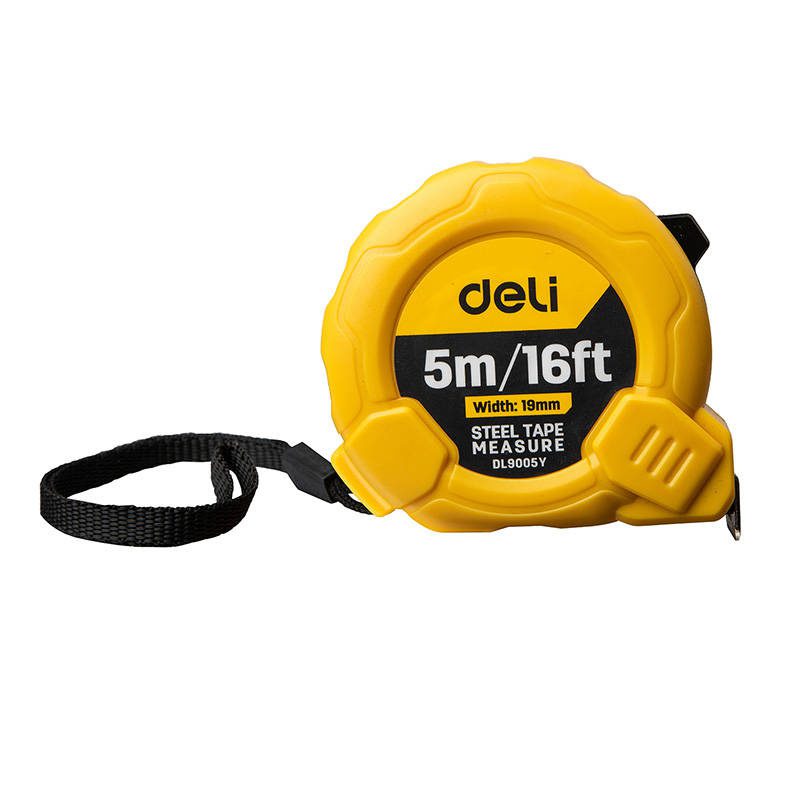 Steel Measuring Tape 5m/19mm Deli Tools EDL9005Y (yellow) - Image 5