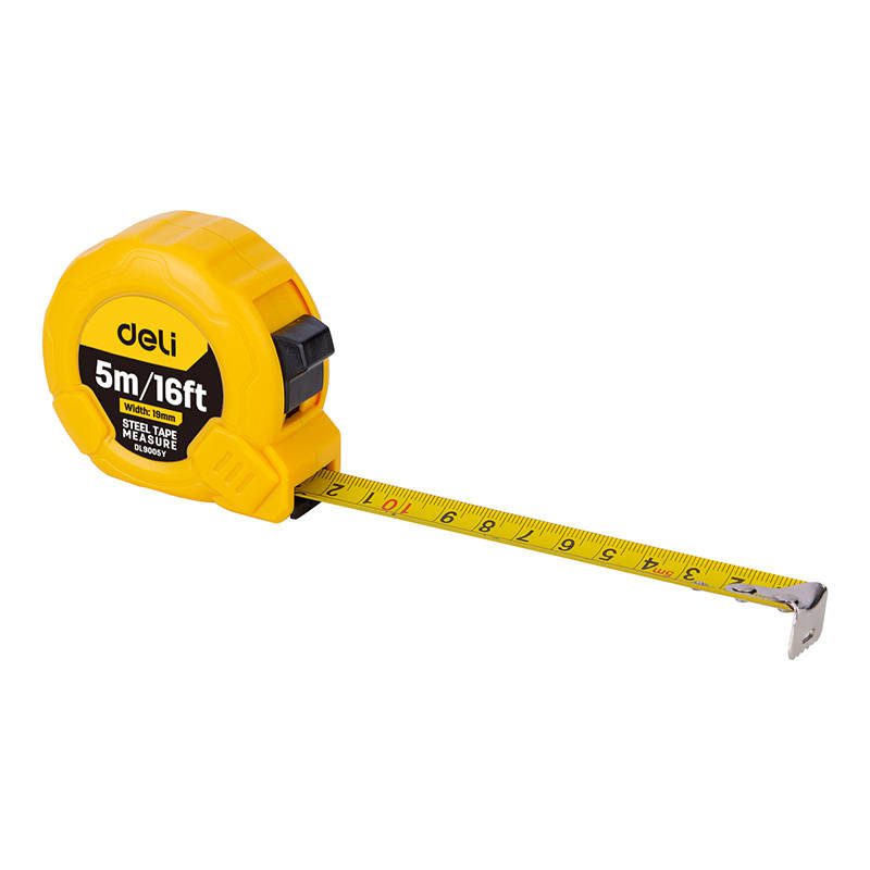 Steel Measuring Tape 5m/19mm Deli Tools EDL9005Y (yellow) - Image 2