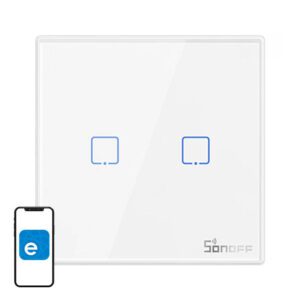 Smart Wireless Wall Switch Sonoff T2EU2C-RF 433MHz (2-channel)