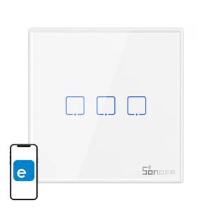 Smart Wireless Wall Switch Sonoff T2EU3C-RF 433MHz (3-channel)