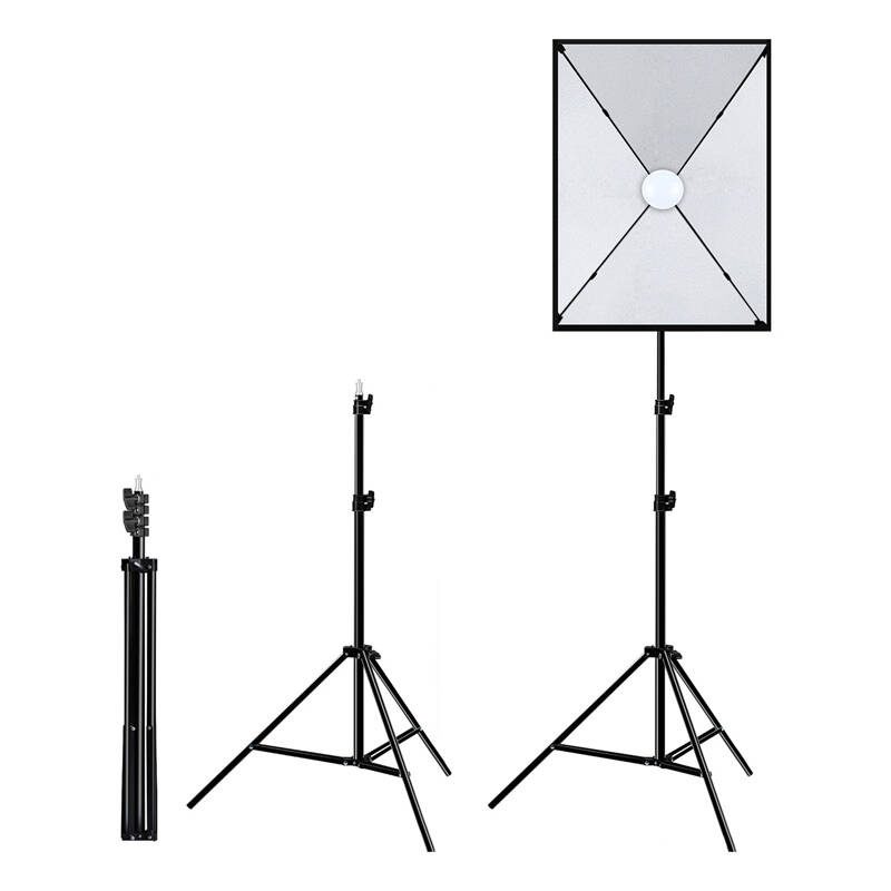 Studio set Puluz LED softbox 50x70cm, tripod, LED bulb 1 pc PU5070EU - Image 4