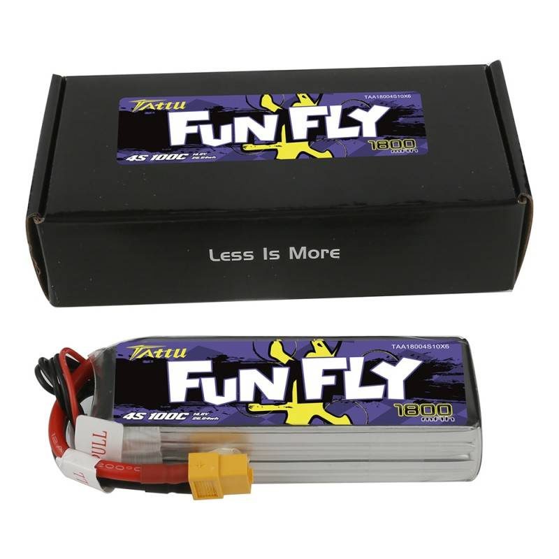 Tattu Funfly 1800mAh 14.8V 100C 4S1P XT60 battery - Image 4