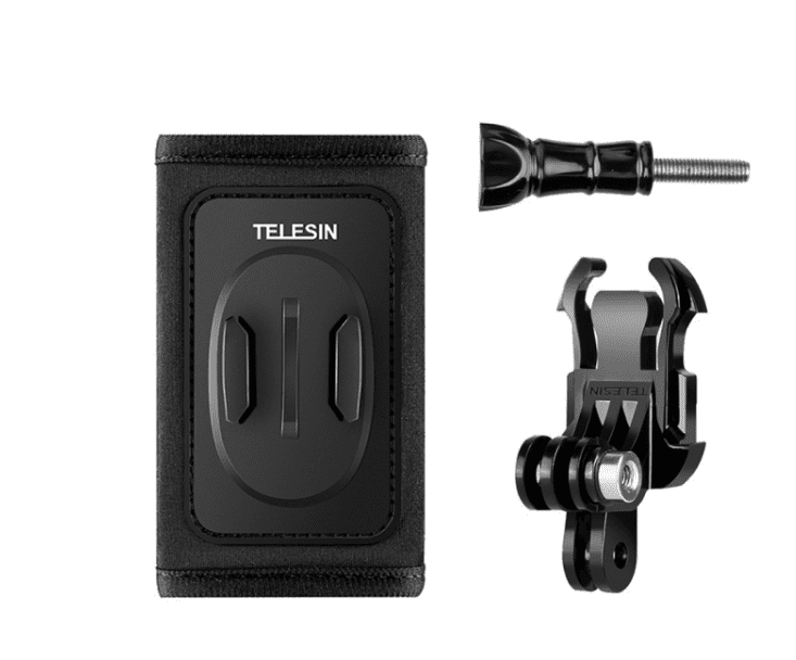 Telesin backpack strap mount with J-hook mount for GoPro/Osmo Action (GP-BPM-003)