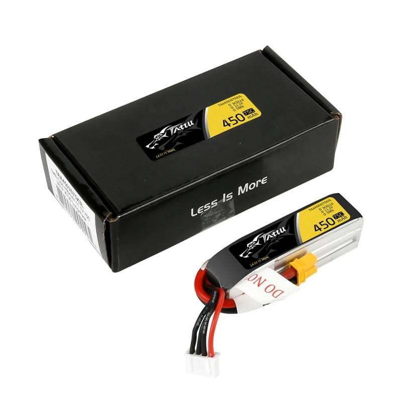 Tattu 450mAh 11.1V 75C 3S1P Long battery - Image 5
