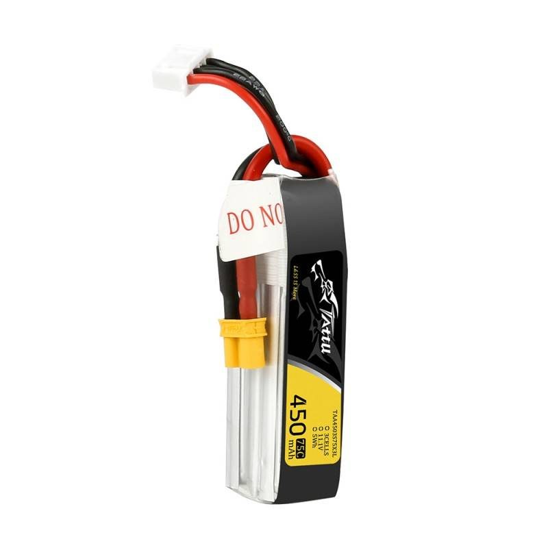 Tattu 450mAh 11.1V 75C 3S1P Long battery - Image 4