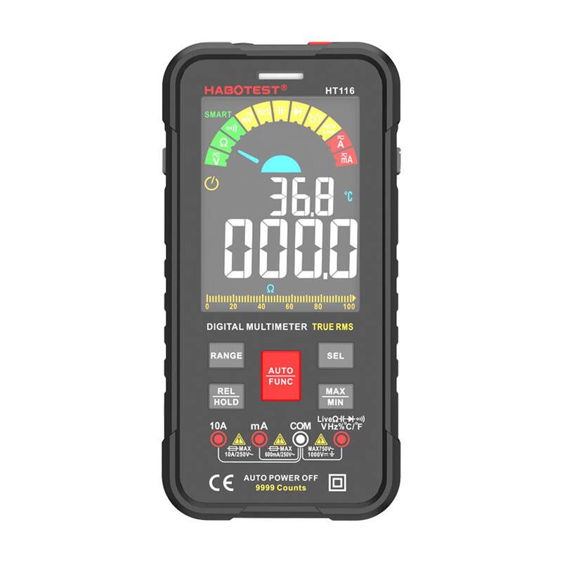 Digital Universal Multimeter Habotest HT116 True RMS , NCV
