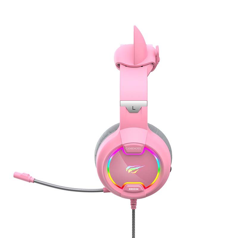 Gaming headphones Havit GAMENOTE H2233d RGB (pink) - Image 5
