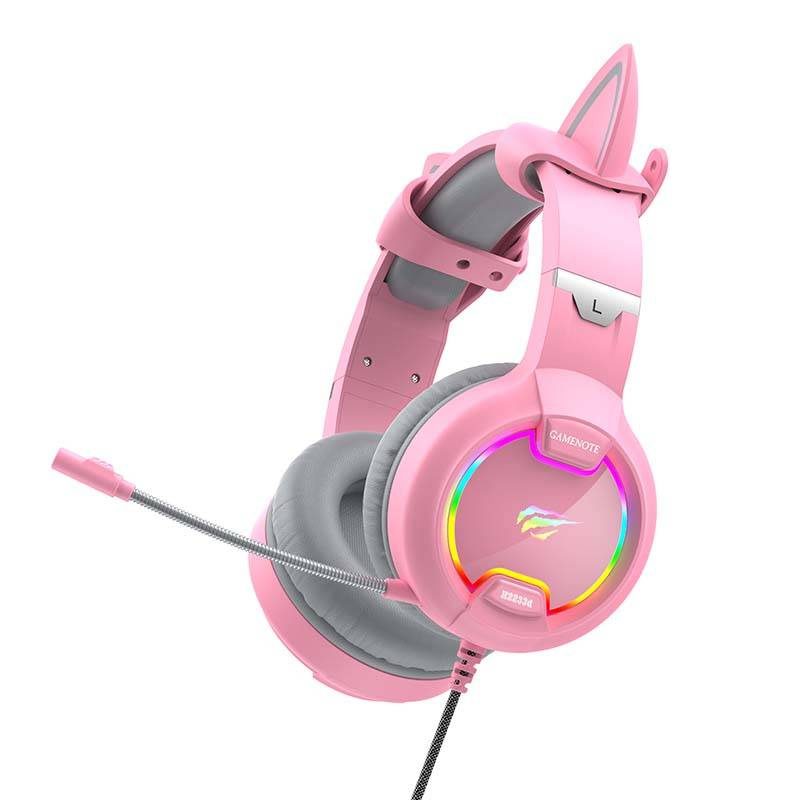 Gaming headphones Havit GAMENOTE H2233d RGB (pink) - Image 2