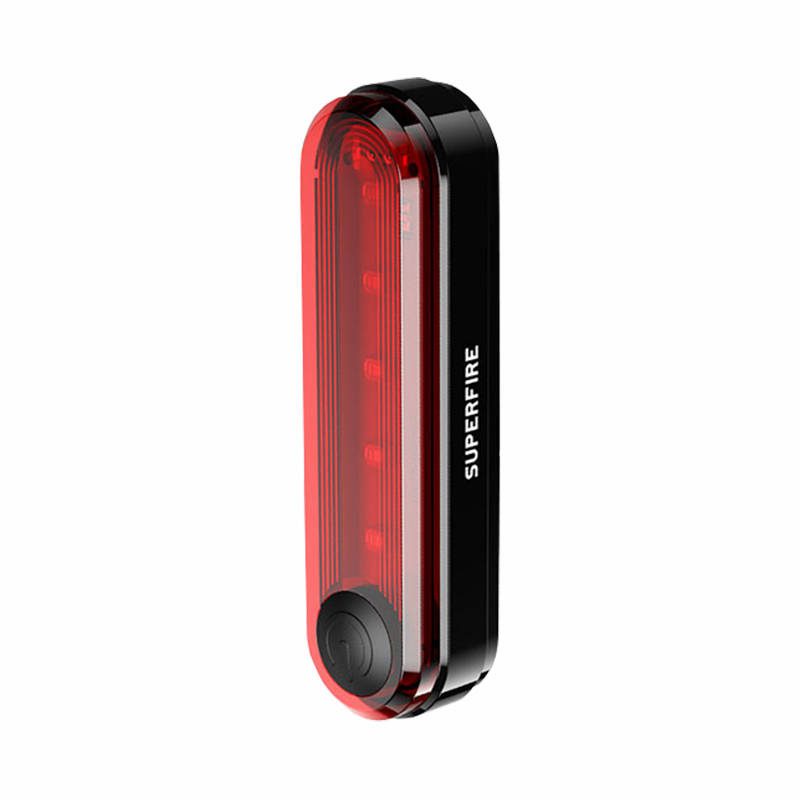 Superfire BTL01 rear bike light, USB, 230mAh - Image 2