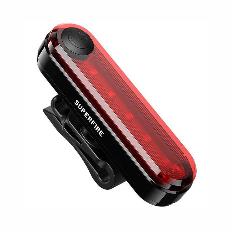 Superfire BTL01 rear bike light, USB, 230mAh - Image 3