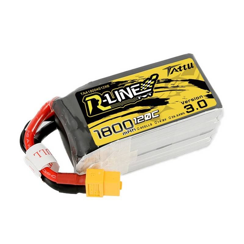 Battery Tattu R-Line Version 3.0 1800mAh 14,8V 120C 4S1P XT60 - Image 2