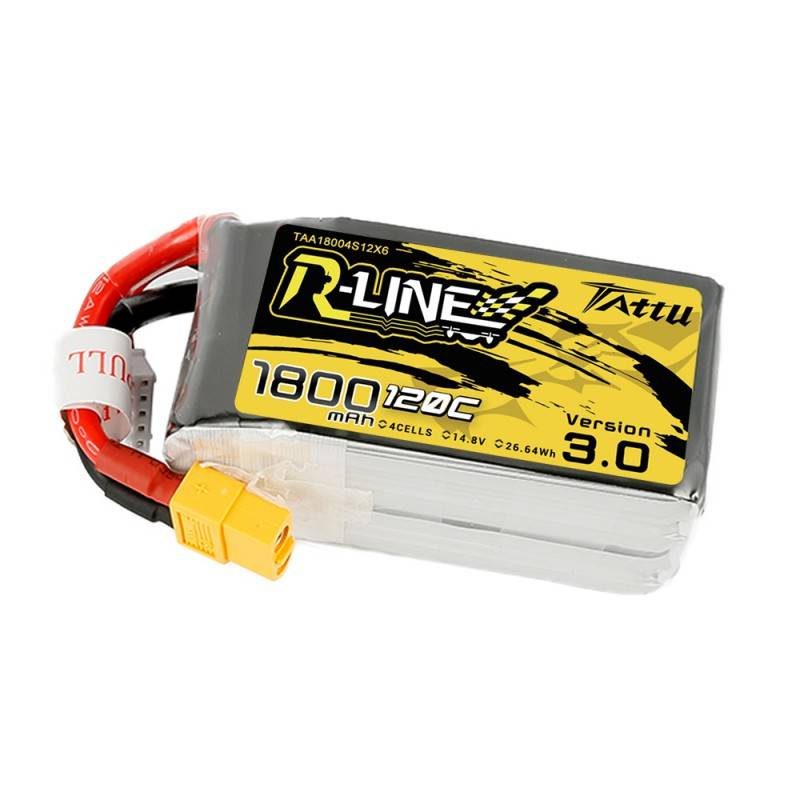 Battery Tattu R-Line Version 3.0 1800mAh 14,8V 120C 4S1P XT60 - Image 3