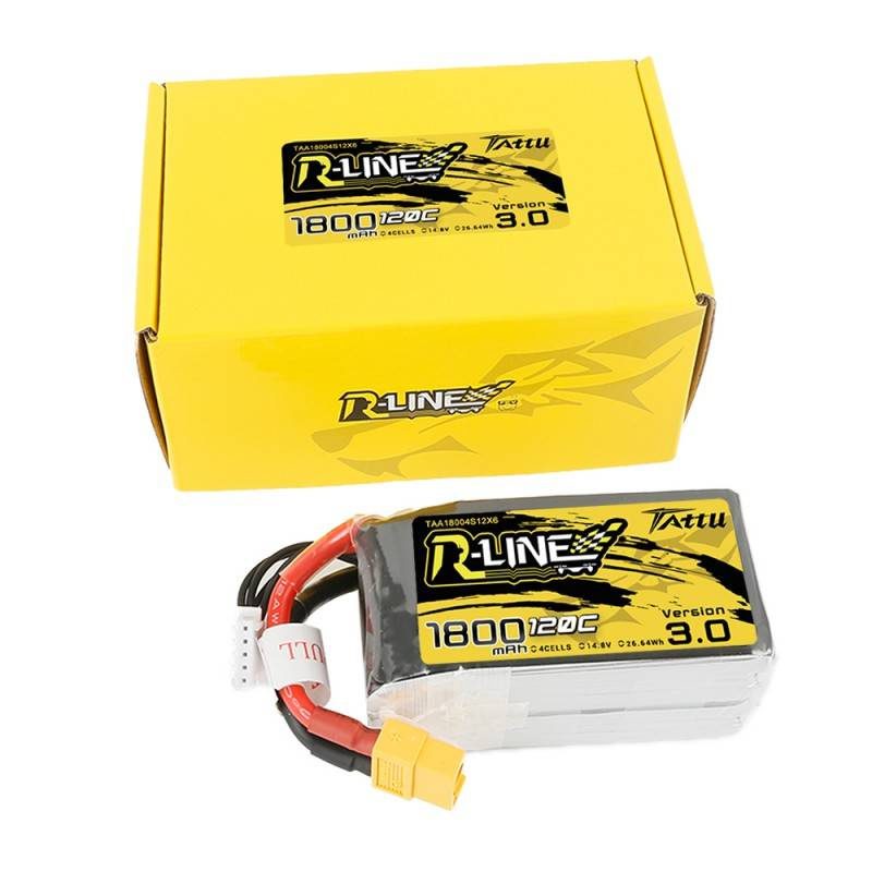 Battery Tattu R-Line Version 3.0 1800mAh 14,8V 120C 4S1P XT60 - Image 5