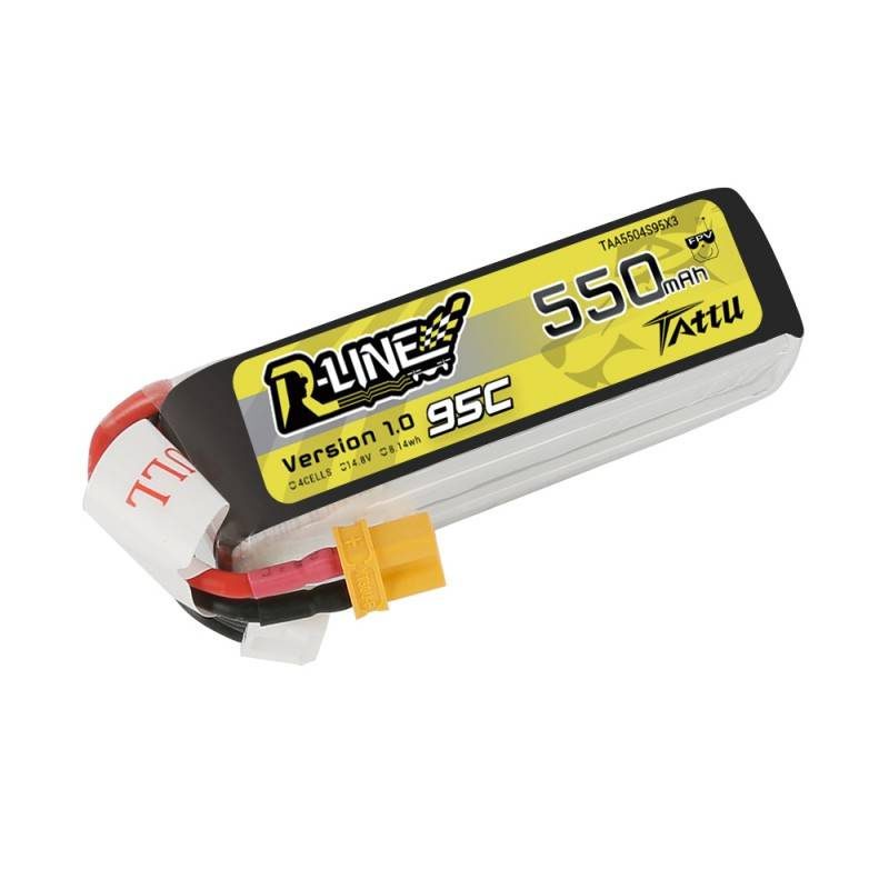 Battery Tattu R-Line 550mAh 14.8V 95C 4S1P - Image 2
