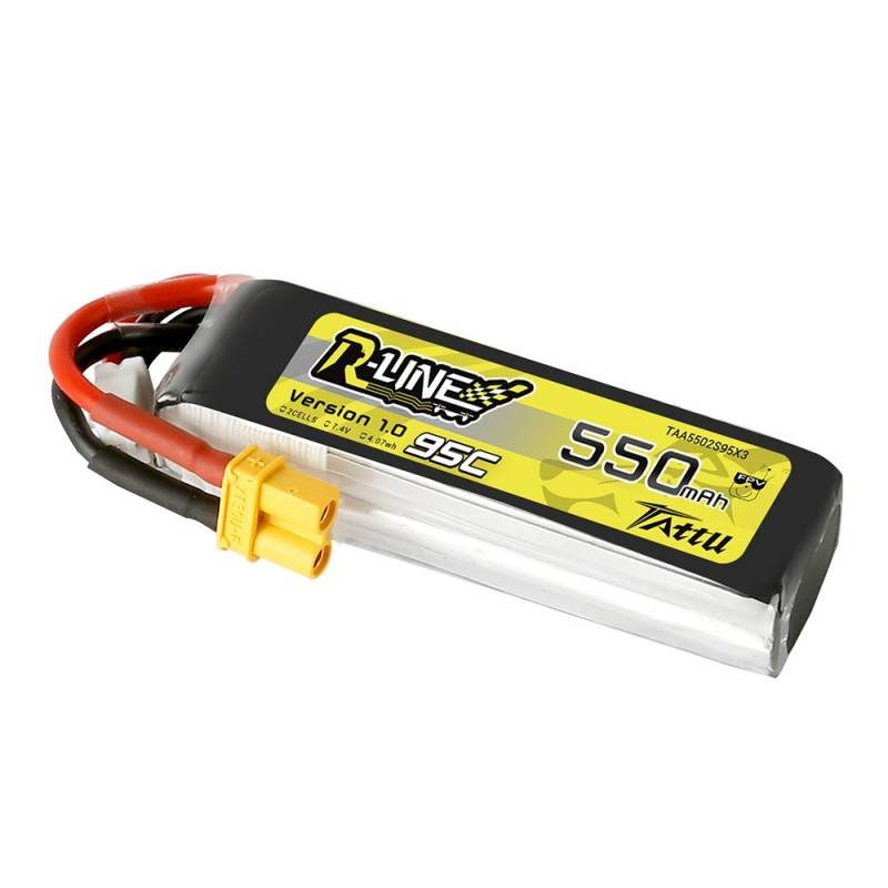 Battery Tattu R-Line 550mAh 7.4V 95C 2S1P XT30 - Image 3
