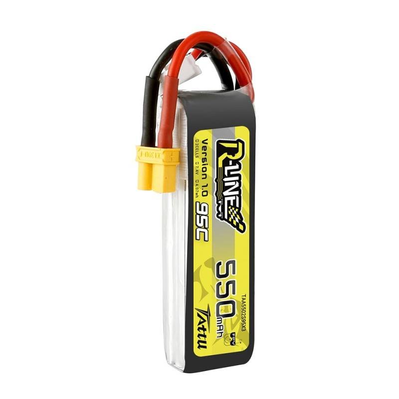 Battery Tattu R-Line 550mAh 7.4V 95C 2S1P XT30 - Image 4