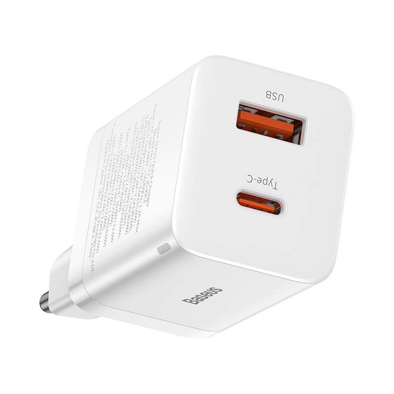 Baseus Super Si Pro Quick Charger USB + USB-C 30W (white) - Image 3