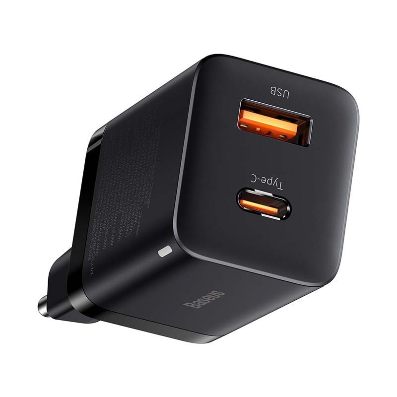 Baseus Super Si Pro Quick Charger USB + USB-C 30W (black) - Image 3
