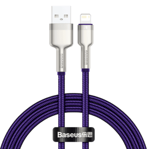 USB cable for Lightning Baseus Cafule, 2.4A, 1m (purple)