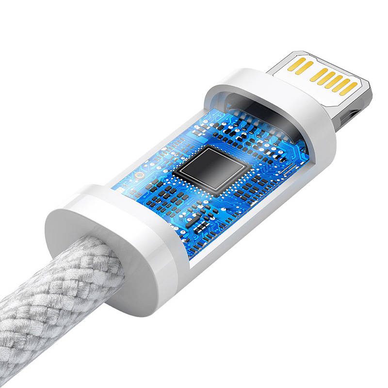 USB-C cable for Lightning Baseus Dynamic Series, 20W, 2m (white) - Image 5