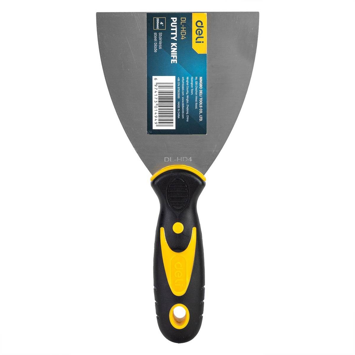 Putty Trowel 4'' Deli Tools EDL-HD4 (yellow) - Image 2