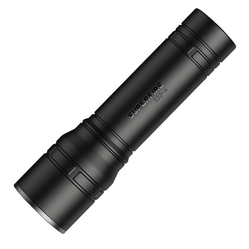 Superfire S33-A flashlight, USB, black, 4 modes